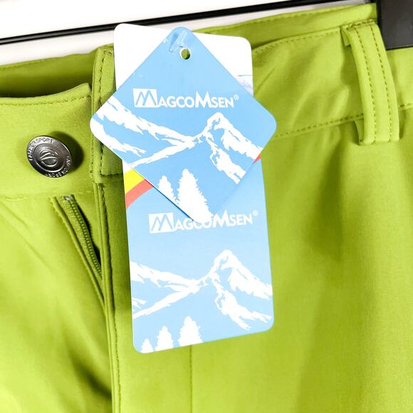 Magcomsen Fleece Pants Green Zip Fly Pockets Waterproof Snow Ski Sz 38 Men's - Picture 7 of 10
